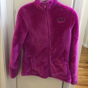 Comfy purple FILA coat